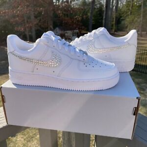 Nike Air Force 1 '07 Shoes with Swarovski Crystal Bling Shoes