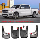 4 Pc Front Rear Splash Mud Guards Flaps Kit For 19-Up Ram 1500 w/o Fender Flares (For: Ram)