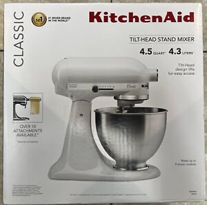 New ListingKitchenAid Classic Series K455 4.5 Quart Tilt-Head Stand Mixer - White