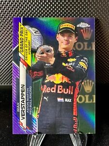 2020 Topps Chrome F1 Max Verstappen #165 Purple Refractor /399 FIRST YEAR F1 TC!