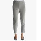 Womens Alfred Dunner Slim Fit Pull On Corduroy Pants Gray Size 12 Petite NWT