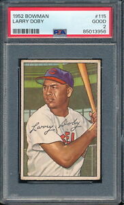 1952 Bowman Larry Doby #115 PSA 2 - Indians