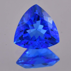 HUGE 9.00 Ct Natural Lustrous Blue Tanzanite Master Cut Gemstone GIT Certified