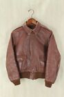 THE REAL McCOYS A-2 Leather Flight Jacket - Size 34 XS