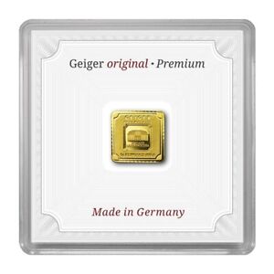 1 gram .9999 Fine Gold Bar - Geiger Edelmetalle (Encapsulated w/Assay)