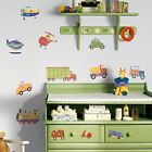 Kids Decal Set with Trucks, Cars, and Planes, RMK1132SCS, 26 Peel & Stick Decals