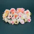 30PCS Artificial Silk Flower Head Pink White Combo Set For DIY Crafts Bouquets