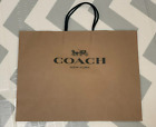 New Coach Medium Paper Shopping Bag Brown Size 16