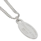 TIFFANY&Co.   Necklace Return to oval Silver