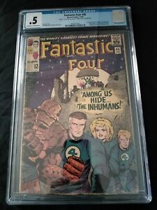 Fantastic Four 45 CGC 0.5 -blue label KEY Marvel 1965 story complete missing ads