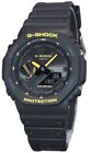Casio G-Shock Caution Yellow Bluetooth Mobile Link GAB2100CY-1A 200M Mens Watch