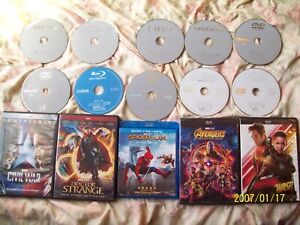 Marvel Cinematic Universe 15-Film DVD & Bluray Lot- FAST SHIPPING!