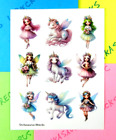 Fairies & Unicorns Sticker Sheet Style 2