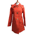 Coach 83352 Women's Long Cotton Bonnie Coat Jacket with Hood Red