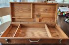 Vintage No. 907 Stanley Oak Wood Tool Chest Box 25 x 11 x 5 inches