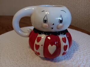 Johanna Parker Sweetheart Ceramic Ghost Valentine's Mug ~ New! ❤️