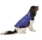 Top Paw Navy Blue & Pink Polka-dot Puffer Dog Coat Winter Small