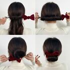 Velvet Bow Hair Curler Magic Buns Donut Hair Maker Clip DIY Hairstyle Tools