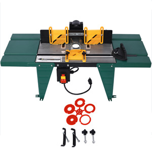 Electric Benchtop Router Table Wood Working Craftsman Tool Aluminium 6-inch Base