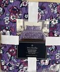 Vera Bradley Quilt Set 88 x 90 Full / Queen Enchanted Garden Soft Purple 3-Pcs