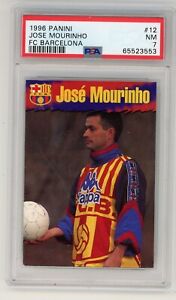 1996 Jose Mourinho ROOKIE Spanish card Panini #12 Barcelona - PSA 7