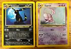 Pokémon Umbreon 13/75 And Espeon 1/75 Neo Discovery Holo’s