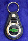 Leather Chevrolet Key Fob Accessory Key Chain Ring Crest Bowtie GM Camaro Nova (For: 1968 Impala)