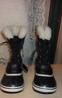 Sorel Women’s Winter Boots  Waterproof   Black Faux Fur Trim  Size 6  1855081011