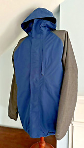 Burton Dryride Hooded Thermolite DHAKA Ski Snowboard Jacket BLUE/GRAY Men's XL