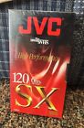 Vintage Blank VHS tape: JVC VHS Tape T-120 SX Blank High Performance New Sealed