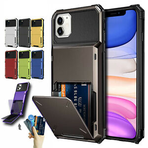 Wallet Case 4 Credit Card ID Holder Cover For iPhone 15 13 14 Pro Max 12 11 8 7