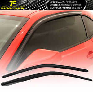 Fits 08-23 Dodge Challenger Acrylic Window Visors Rain Sun Guard 2Pc Set