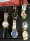 Retro/vintage  Watches,total 5 all unchecked Stainless Steel.expandable Straps.