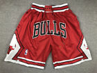 Hot Chicago Bulls Men Red Swing Basketball Pocket Shorts