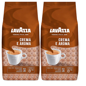 Lavazza Crema e Aroma Whole Bean Coffee Blend, Medium Roast 4.4 lb ( Pack of 2 )