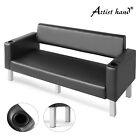 Artist Hand PU Leather Guest Waiting Room Chair Barber Salon Reception Bench