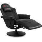 Massage Gaming Recliner Racing Swivel Chair Sofa with Cup Holder Pillow Black