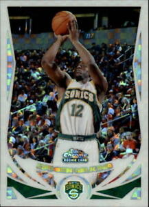 2004-05 Topps Chrome X-Fractors Basketball Card #214 Damien Wilkins /110 NO CASE