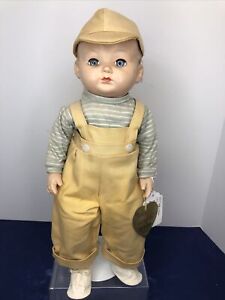 17” Vintage Effanbee Tommy Tucker 1946 All Original Compo & Cloth Baby Doll #me
