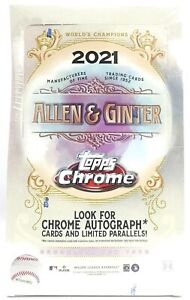 2021 Topps Allen Ginter Chrome Baseball Hobby Box 18 Packs Per Box 4 Cards/Pack