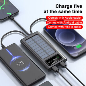 1000000mAh Power Bank External Battery Backup Fast Charger for Cell Phone 2 USB