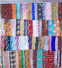 VERY RARE LOT Antique Vintage Sari LACE EDGING RIBBON 50 Pcs EMBROIDERED DS87