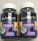 2 PC Airborne Elderberry + Zinc & Vitamin C Vitamin Gummy (36 Gummies)  Exp 3/24