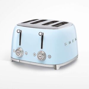 SMEG 50s retro line PASTEL BLUE 4x4 Slot Toaster