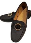Calvin Klein Leana Black Leather Loafers Shoes  34E9742 Women Size US 7.5M