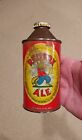 RARE 1940s RED FOX ALE beer cone top (USBC #180-25) from Waterbury CONNECTICUT !