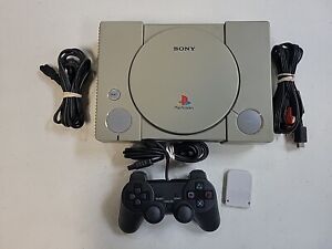 Sony PlayStation 1 PS1 Game Console - Gray Tested And Working Memory Card, Contr