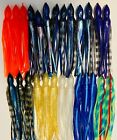Fishing Lure Replacement Skirts Trolling Big Game 26 Pieces (Lot 2) Octopus