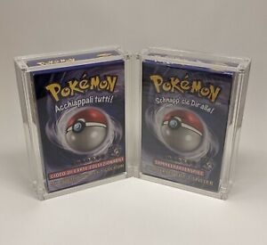 Pokemon Base Starter Deck Magnetic Acrylic Case Storage Display (Case Only) 1999