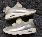 Nike Air Max Slip On toddler baby shoes Size 8c white gray strap kids